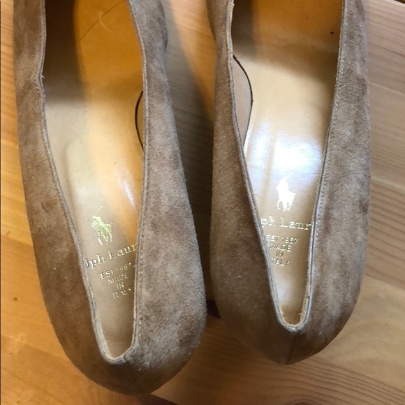 Ralph Lauren Brown Suede Pumps - Picture 3 of 7